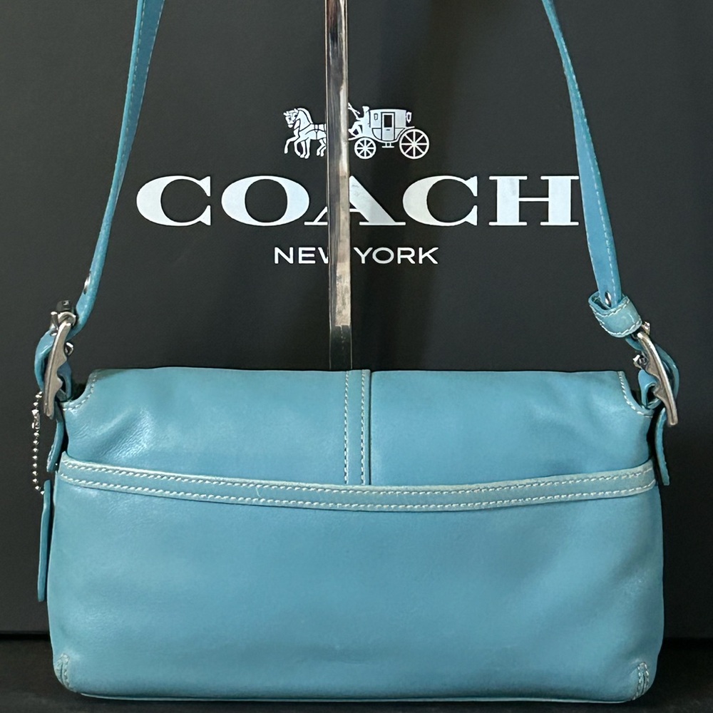 COACH Y2K ‘05 Hampton Demi Messenger Flap Convertible Strap X Body/Shoulder Bag - Picture 4 of 13